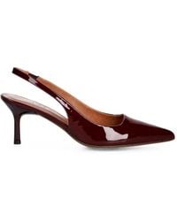 JONAK PARIS - Diamantine Patent-Finish Leather Slingback Pumps - Lyst