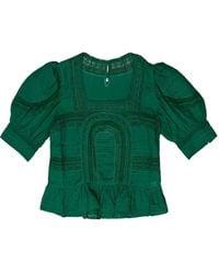 Sea - Blusa Franca con detalle de encaje - Lyst