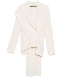 Yehuafan - Asymmetric Frayed-Edge Jacket - Lyst