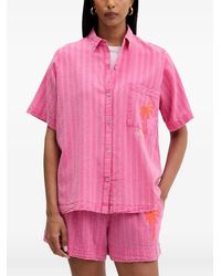 Rip Curl - Hotel Malibu Hemd Mit Palmenstickerei - Lyst