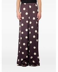 Liviana Conti - Polka-Dot Wide-Leg Trousers - Lyst