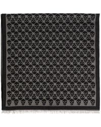 McQueen - Skull-print Scarf - Lyst