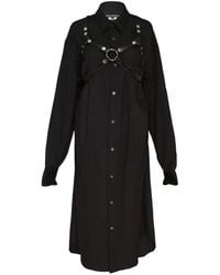 Junya Watanabe - Harness-Detail Long-Sleeve Midi Dress - Lyst