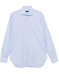Barba Napoli - Chemise À Col Italien - Lyst
