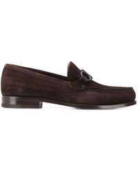 Ferragamo Mocasines con hebilla Gancini - Marrón