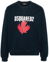 DSquared² - Logo-print Cotton Sweatshirt - Lyst