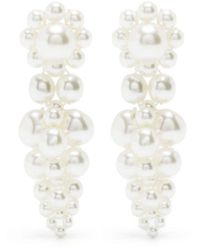 Simone Rocha - Mini Cluster Faux-pearl Drop Earrings - Lyst