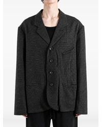 Ziggy Chen - Check-Pattern Notched-Lapel Jacket - Lyst