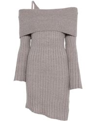 House Of Sunny - Chunky-Rib Mini Dress - Lyst