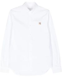 Maison Kitsuné - Overhemd Met Geborduurde Vossenkop - Lyst
