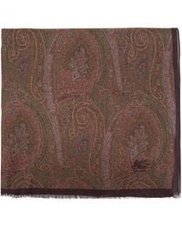 Etro - Sciarpa Con Stampa Paisley - Lyst