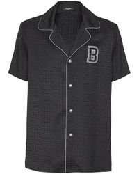 Balmain - Varsity Pajama Shirt - Lyst