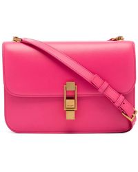 Saint Laurent - Carré Leather Shoulder Bag - Lyst