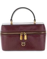 Pinko - Petit Sac À Bandoulière En Cuir Brillant - Lyst