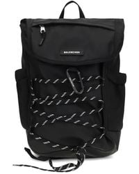 Balenciaga - Carabiner-Detail Lace-Up Backpack - Lyst