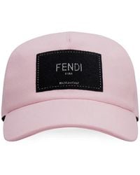 Fendi - Baseballkappe Mit Logo-Patch - Lyst