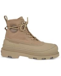 Moncler - Vera Sheal Logo-Patch Lace-Up Boots - Lyst