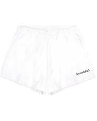 Sporty & Rich - Shorts mit Logo-Stickerei - Lyst