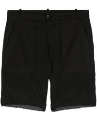 Masnada - Frayed Cotton Shorts - Lyst