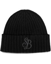 MC2 Saint Barth - Logo-Embroidered Ribbed-Knit Beanie Hat - Lyst