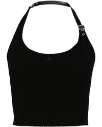 Courreges - Ribbed Tank Top With Buckle - Lyst