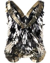 Alberta Ferretti - Sequin-Embellished Blouse - Lyst