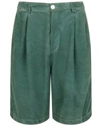 Marni - Suede Shorts With Pleats - Lyst