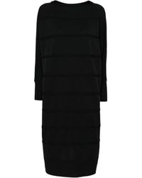 Pleats Please Issey Miyake - Abito midi Icy a coste - Lyst