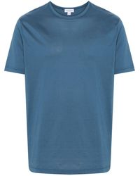 Sunspel - Effen Katoenen T-shirt - Lyst