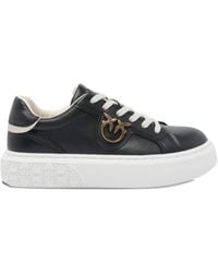 Pinko - Yoko 06 Metallic-Trim Platform Sneakers - Lyst