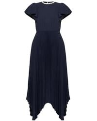 Nissa - Crystal-Embellished Pleated Dress - Lyst