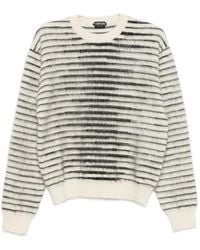 Tom Ford - Striped Crew-Neck Sweater - Lyst