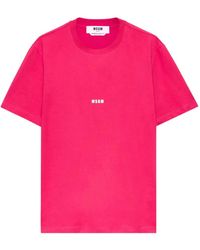 MSGM - T-Shirt Logo - Lyst