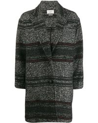 Étoile Isabel Marant 'Dante' Mantel - Schwarz