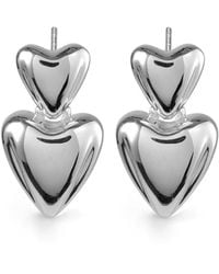 Otiumberg - Pendientes Heart en plata de ley - Lyst