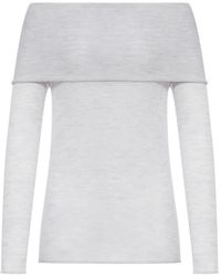 Roberto Collina - Off-Shoulder Sweater - Lyst