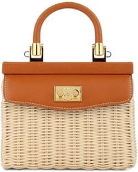 Rodo - Calf Leather-Trim Clutch Bag - Lyst