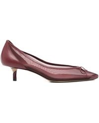 Jacquemus - Bow-Embellished Mesh Pumps - Lyst