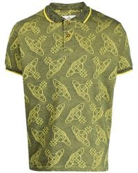Vivienne Westwood - Logo-jacquard Cotton Polo Shirt - Lyst