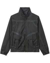 Izzue - Zip-Up Panelled Jacket - Lyst