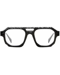 Kuboraum - Hammered-Effect Geometric-Frame Glasses - Lyst