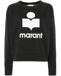 Isabel Marant - Mobyli Flocked-logo Sweatshirt - Lyst