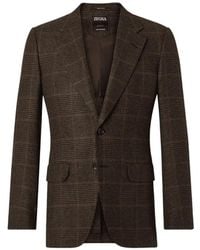 ZEGNA - Blazer À Carreaux Prince De Galles - Lyst