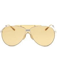 The Attico - Linda Farrow Pilot-Frame Sunglasses - Lyst