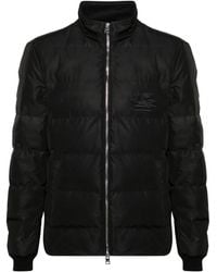 Etro - Pegaso-Embroidered Puffer Jacket - Lyst