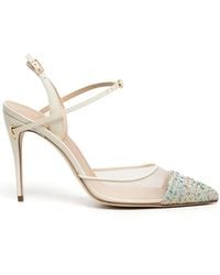 Jennifer Chamandi - Vittorio 105Mm Tweed Pumps - Lyst