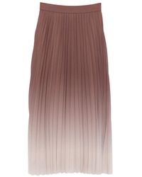 MAISON 123 - Ombre-Effect Pleated Midi Skirt - Lyst