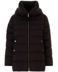 Moorer - Natalia Quilted Hooded Jacket - Lyst