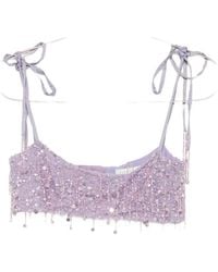 Asta Resort - Yasmin Hand-Beaded Bralette - Lyst