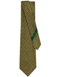 Ferragamo - Graphic Print Jacquard Tie - Lyst